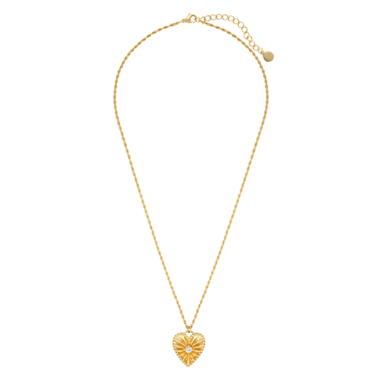 Sophie Heart Pendant Necklace Gold