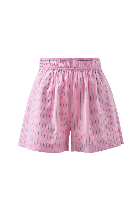 Mila Short Hibiscus Pink Stripe