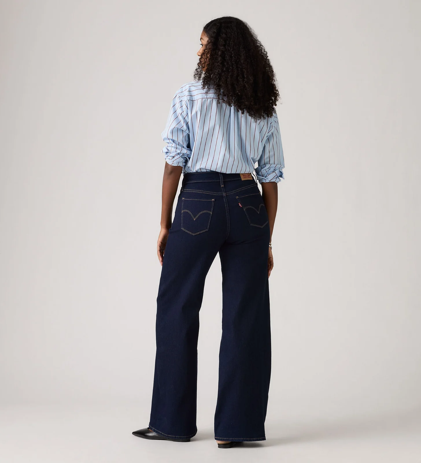 Shaping Wide Leg Jeans Darkest Sky