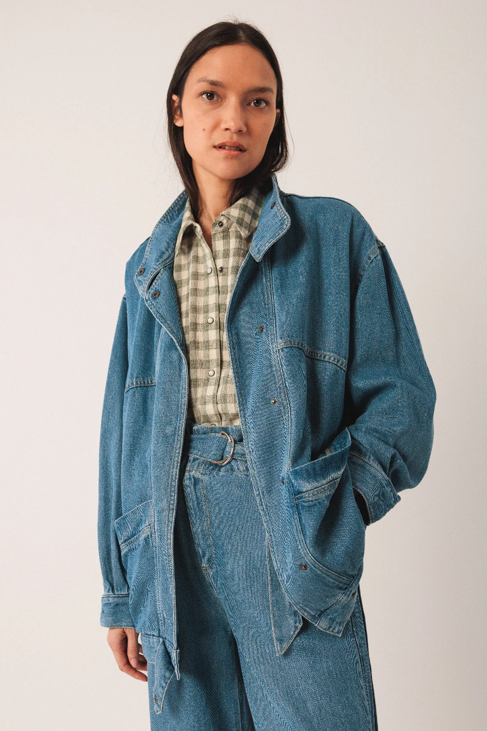 Checkered khaki Shirt