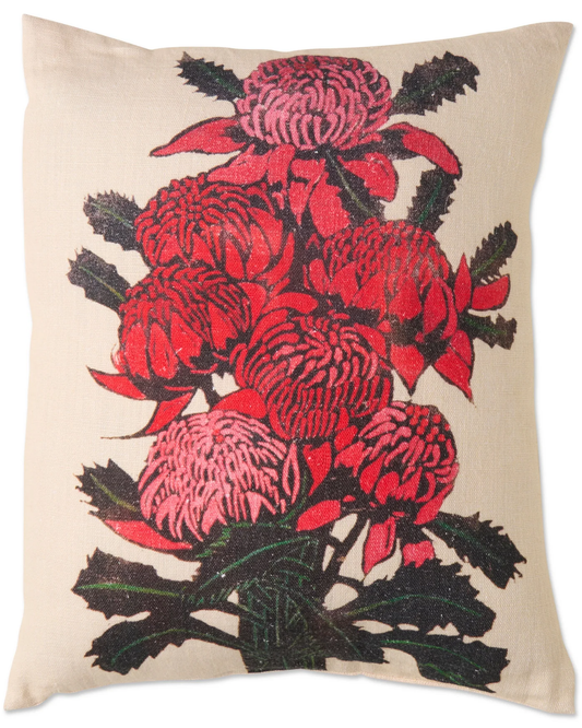 Margaret Preston Waratah Upholstery Cushion