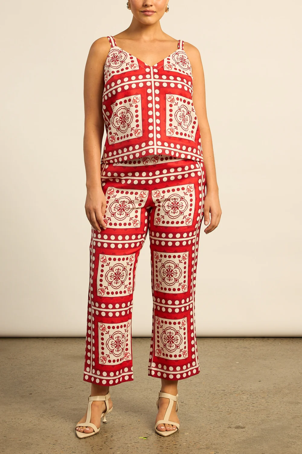 Tide Pant Poppy Scarf