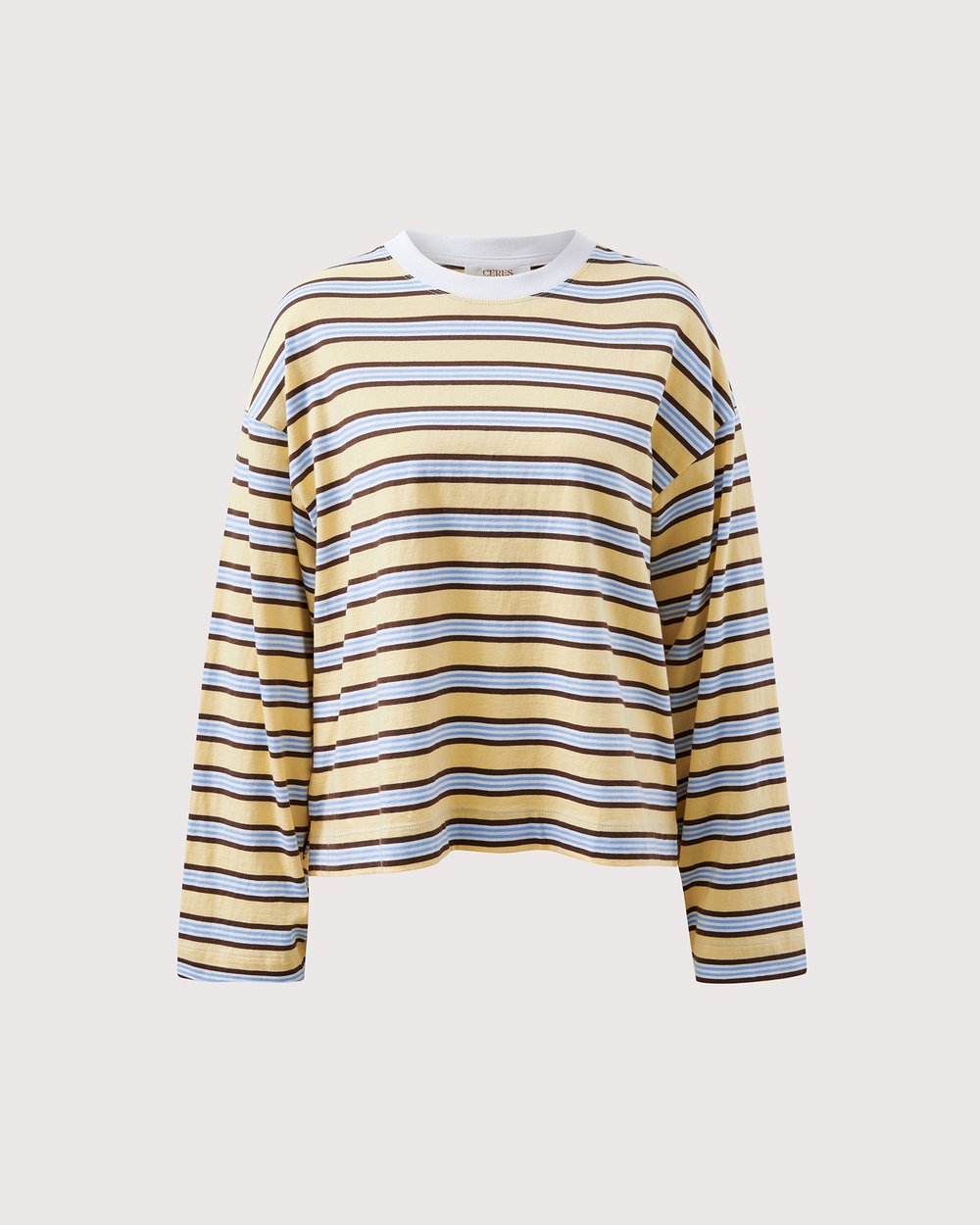 Beau Long Sleeve Slouchy Tee New Butter Brunette