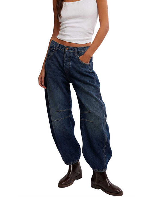 Good Luck Barrel Jean - Deep End