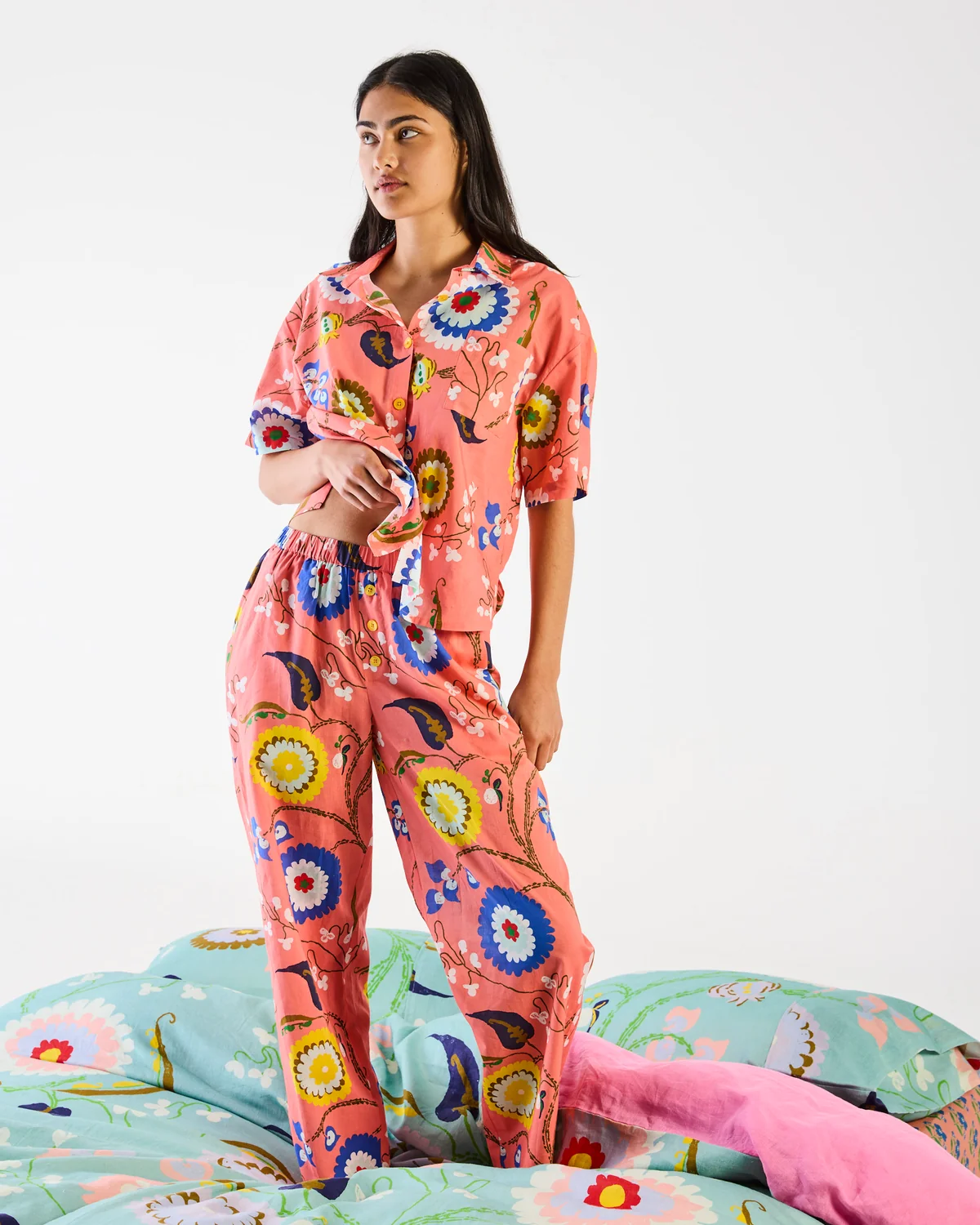 Kip&Co x aAnna Spiro Isabelle Sunset Pyjama Set