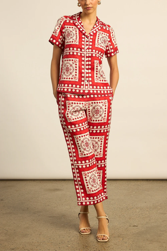 Lumen Top Poppy Scarf