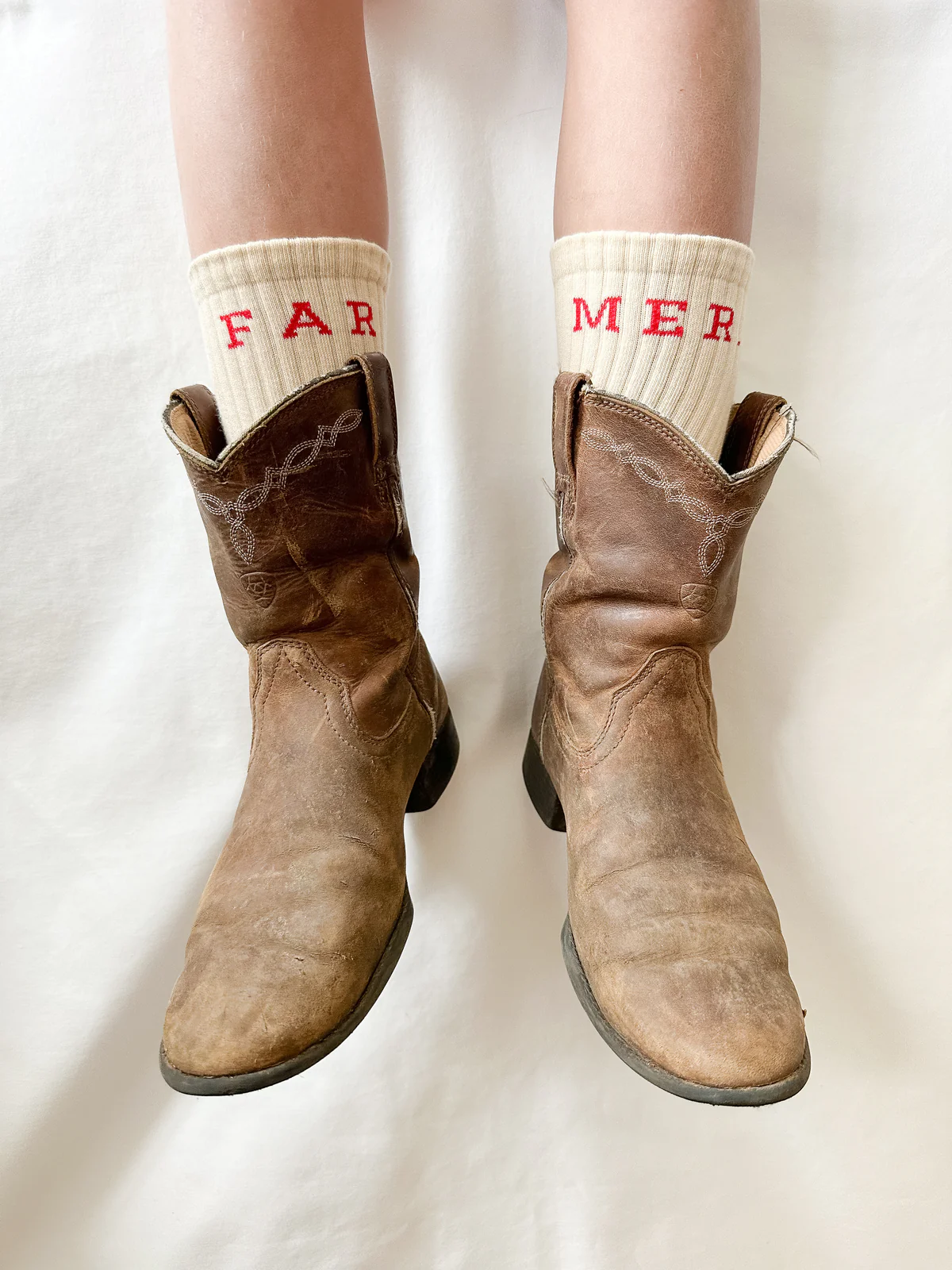 Beige Far Mer Boot Socks