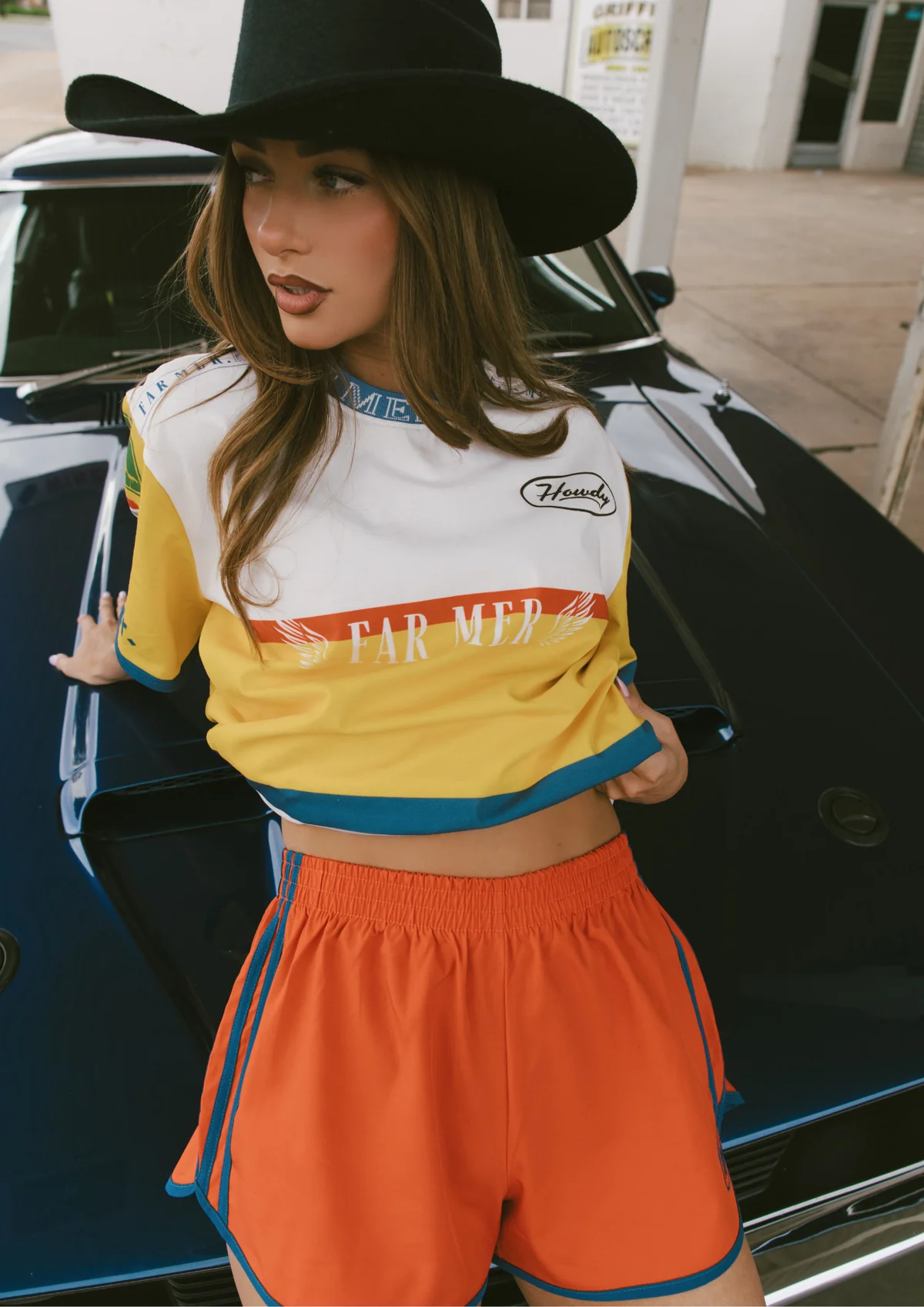 Howdy Retro Runner Red Shorts
