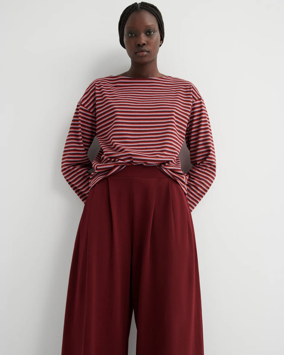 Drape Pant Factory Maroon