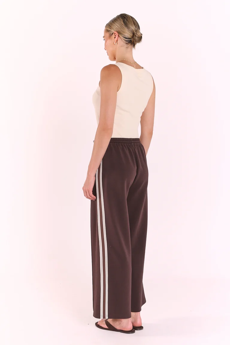 Noah Cropped Pant Luxe Dark Chocolate
