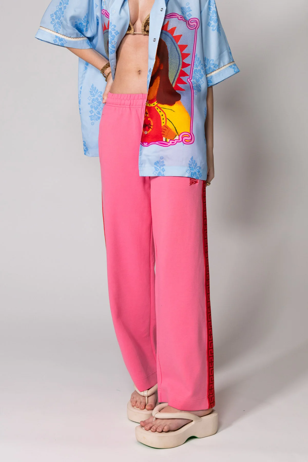 Pink Geo Trackpants