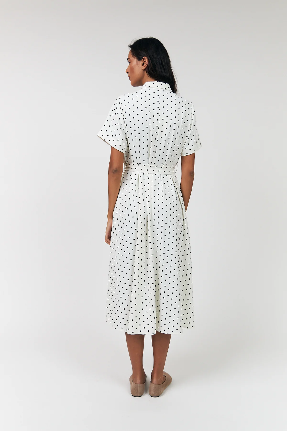 Midi Dress- Dot Print