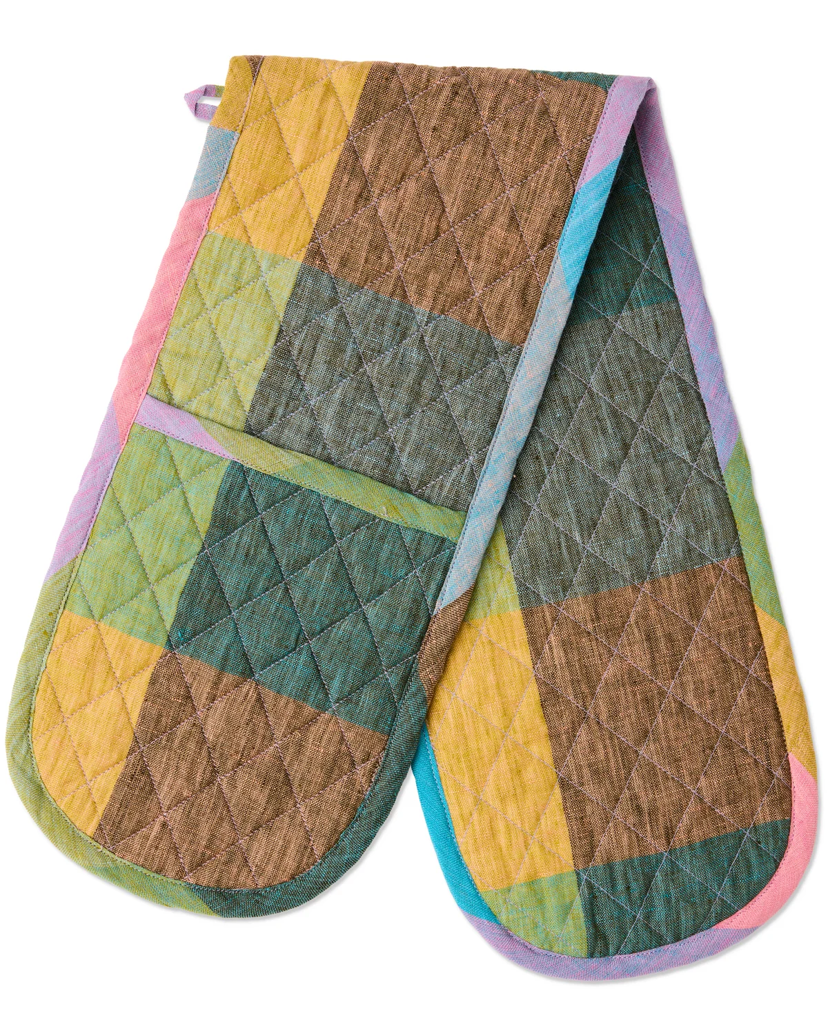 Double Oven Mit- Sorbet Tartan