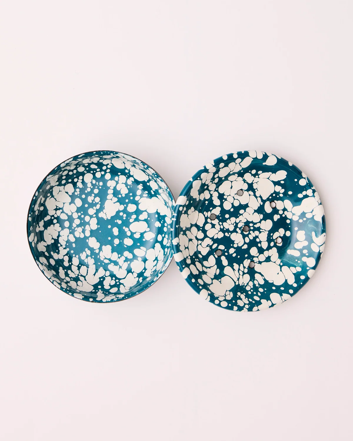 Enamel Soap Dish - Milos Blue