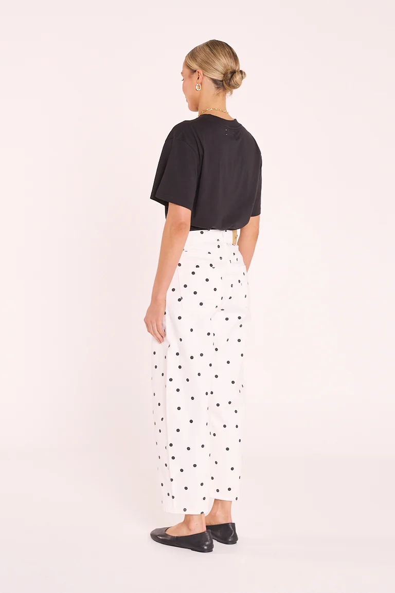 Lola Cropped Barrel Black Spot