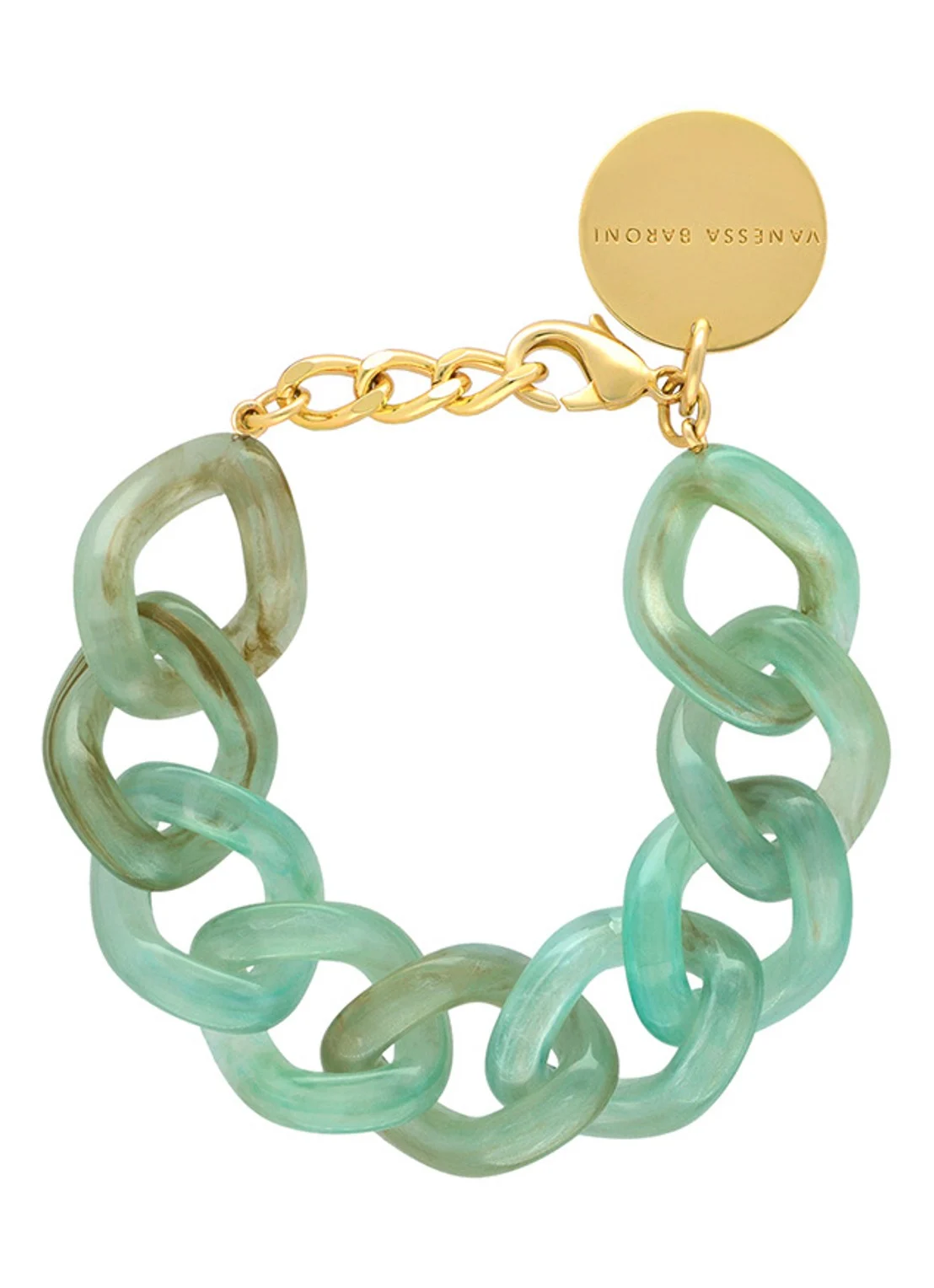 Flat Chain Bracelet Jade