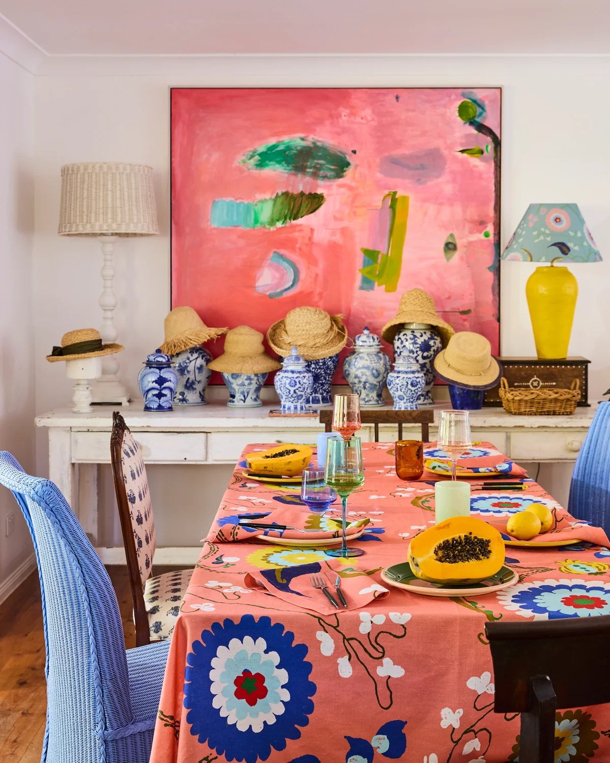 Kip&Co x Anna Spiro Isabelle Sunset Tablecloth 145 x 270cm