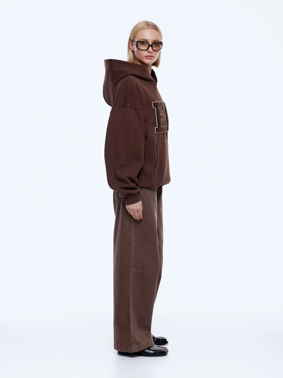Cassie Oversized Hoodie Chocolate