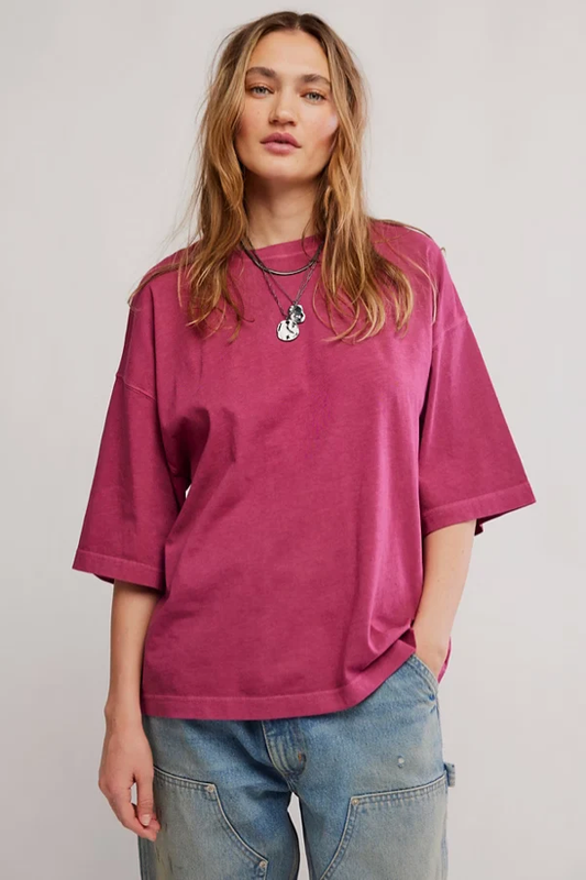WTF Perfect Oversized Tee Glass Roses