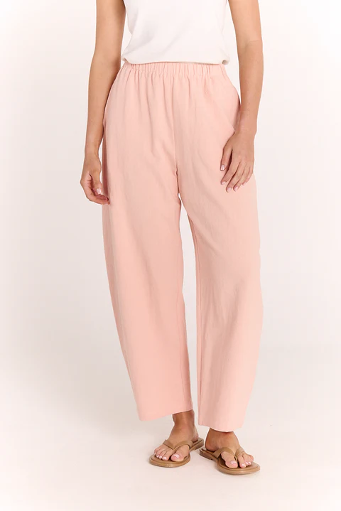 Eleanor Barrel Pant - Peach