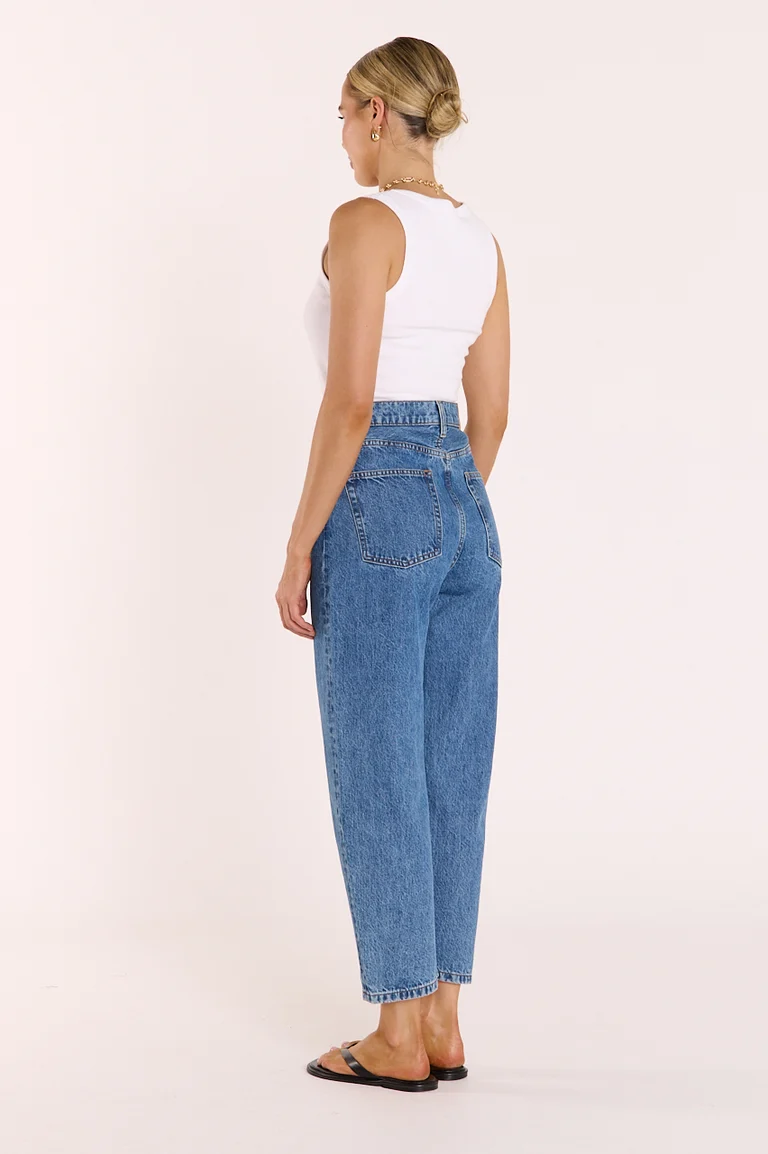 Lola Barrel Jean Deep Blue