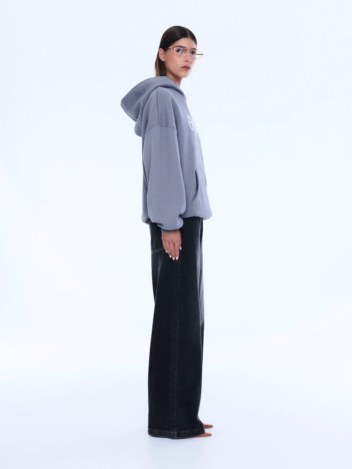 Cassie Oversized Hoodie Washed Grey