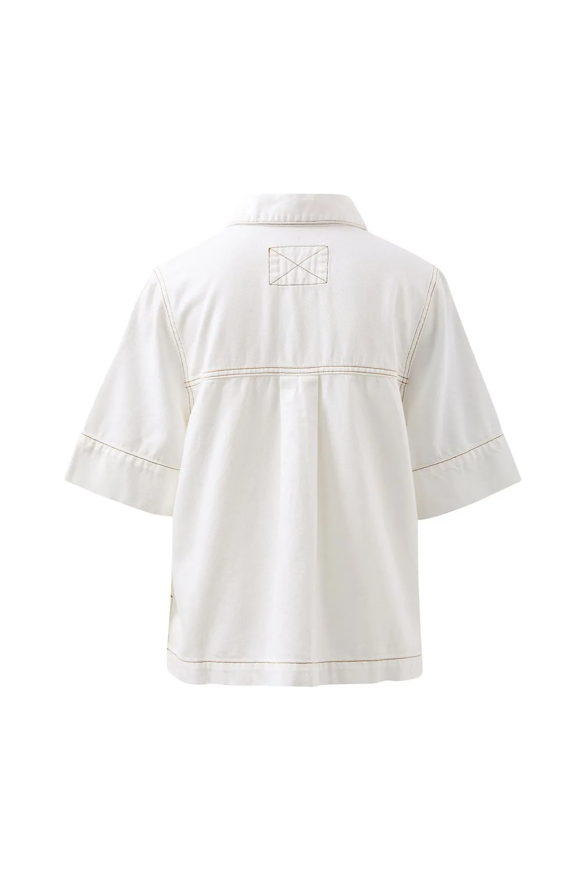 Noa Short Sleeve Shirt Fresh Ecru