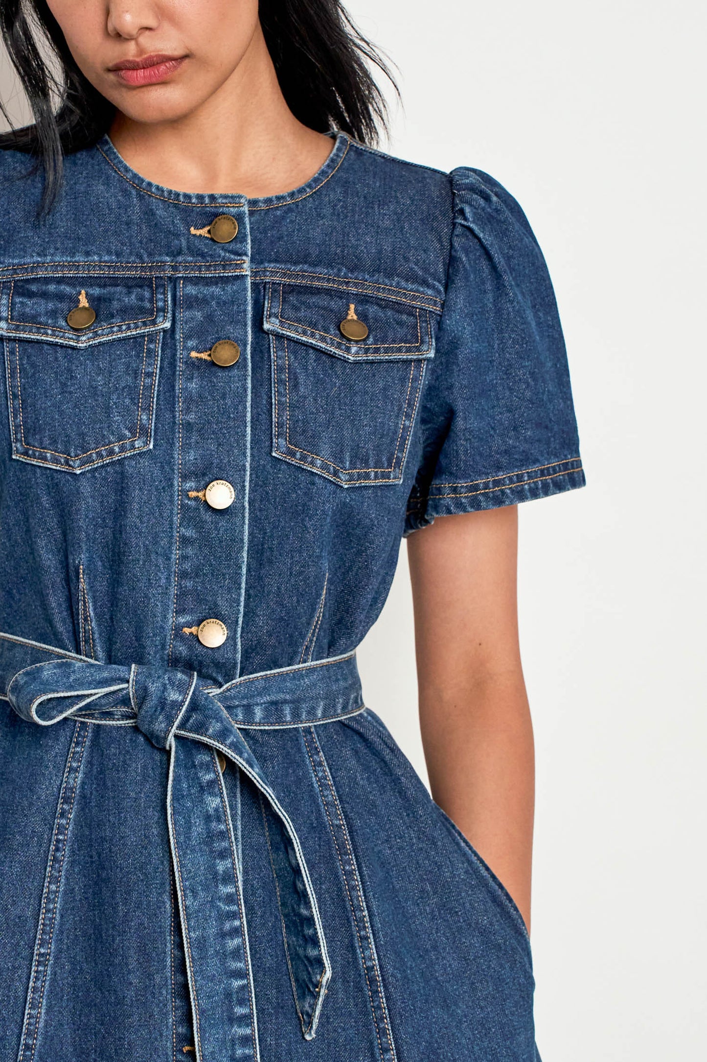 Allude Dress Indigo Denim