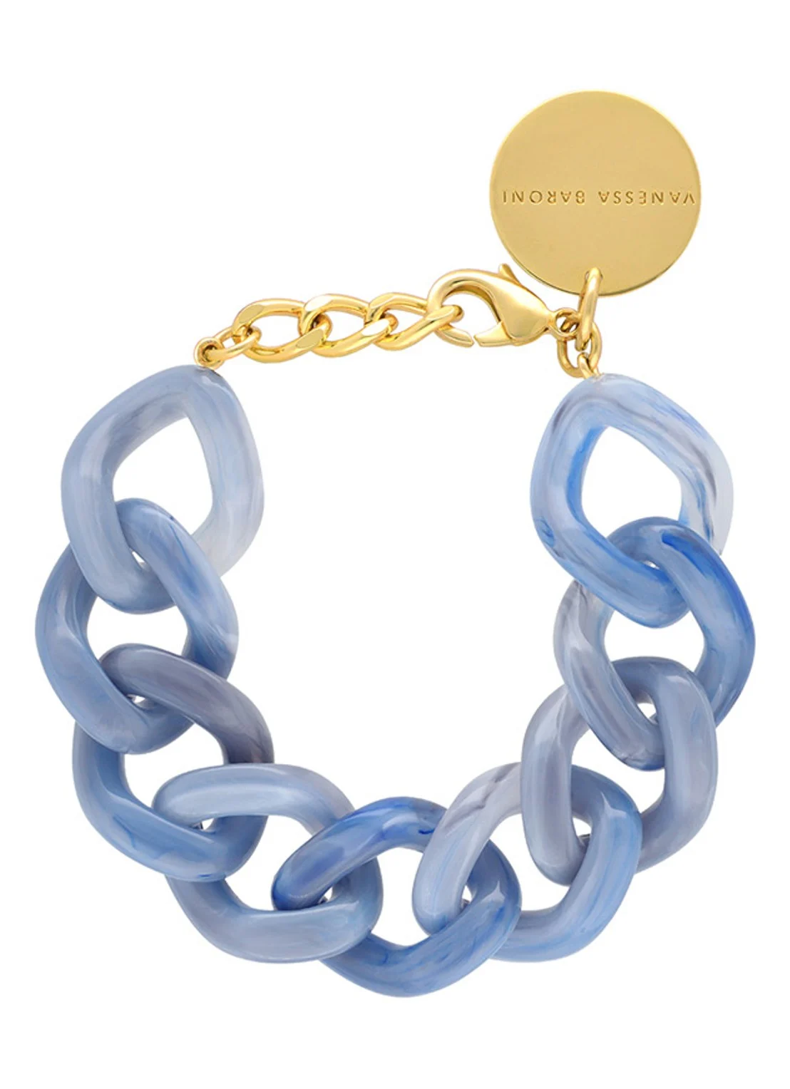 Flat Chain Bracelet Ocean Blue