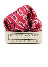 Silk Scarf - Mini Albertine Rouge