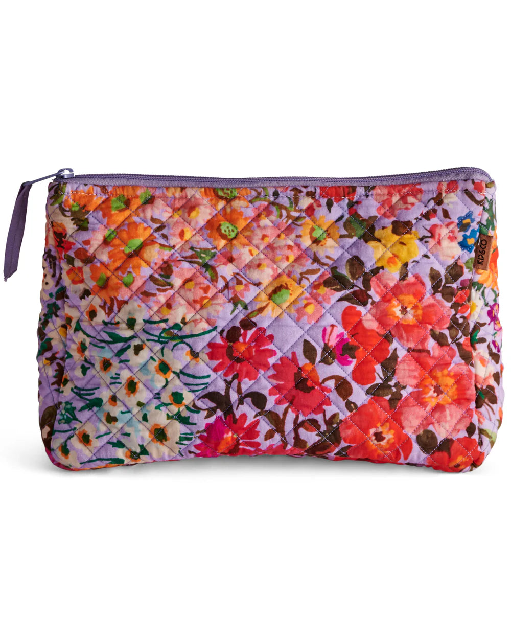 Forever Floral Lilac Quilted Toiletry Purse