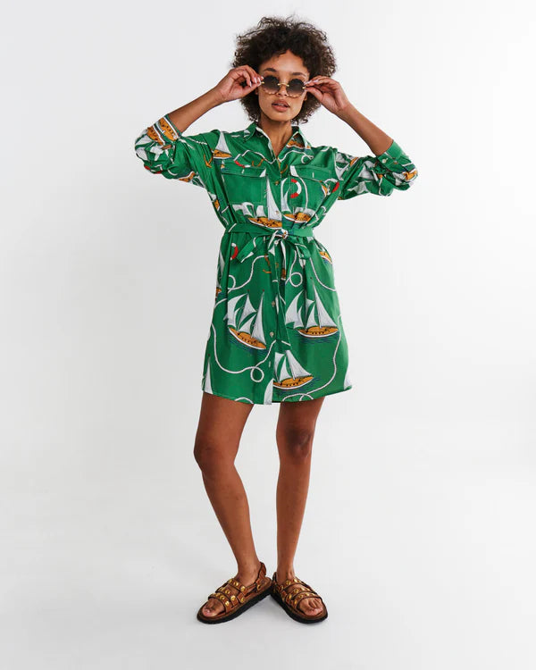 Hey Sailor Sicilian Shirt Dress