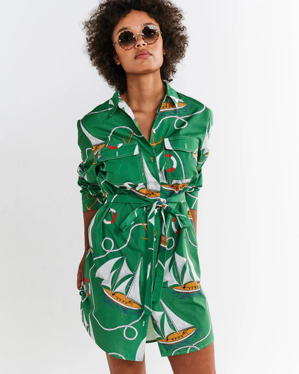 Hey Sailor Sicilian Shirt Dress
