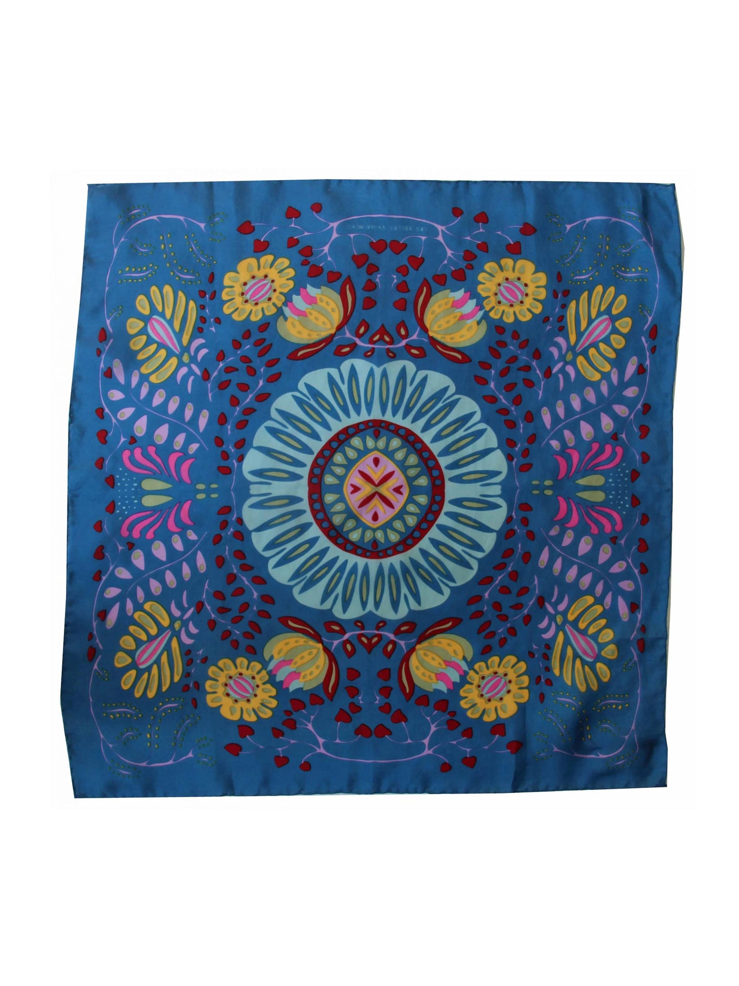 Silk Scarf - Mini Marushka Bleu Blue