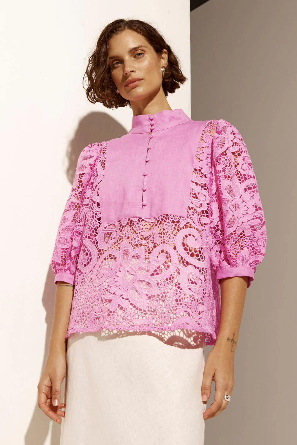 Presence top, lotus lace