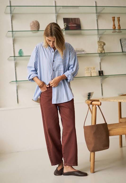 Maggie Tapered Barrel Jean Burnt Toffee