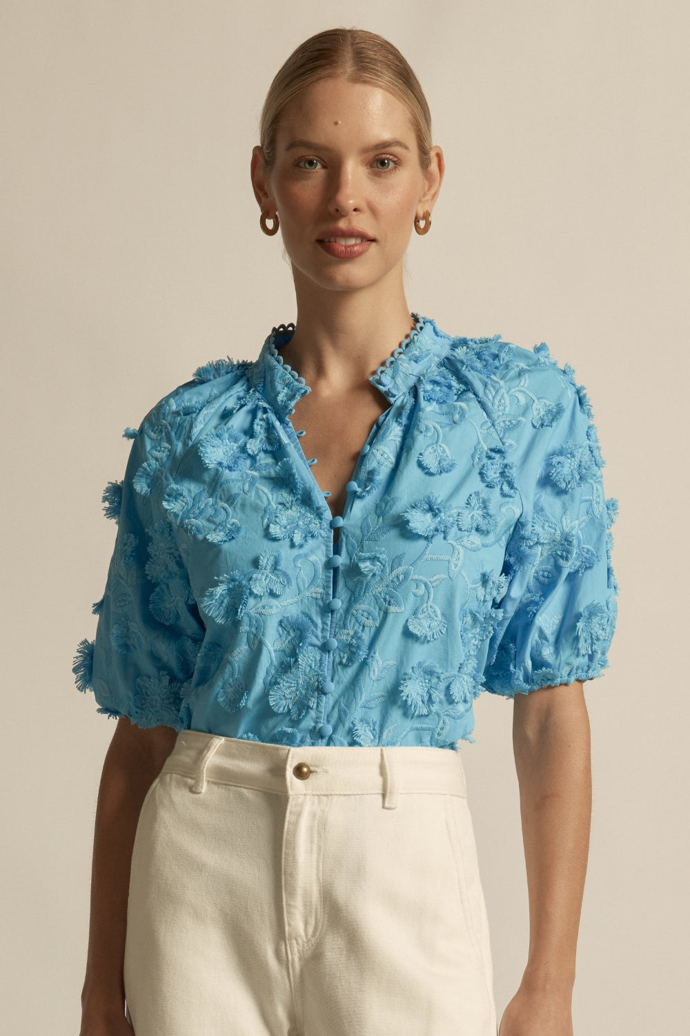 Solstice Top Bay Broderie