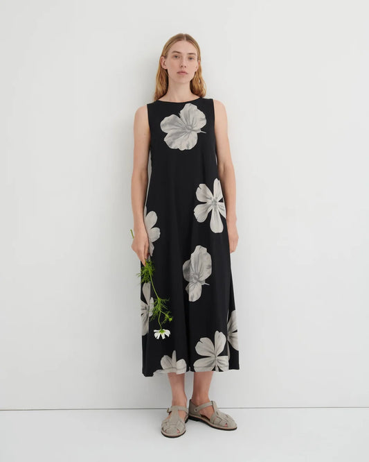Tank Swing Dress Monochrome Floral