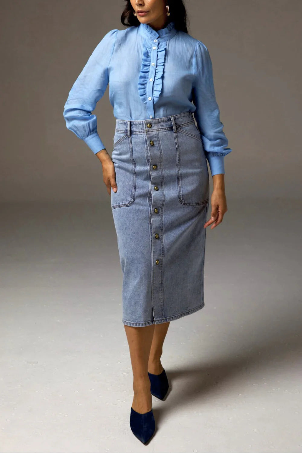 Typify Skirt Washed Denim