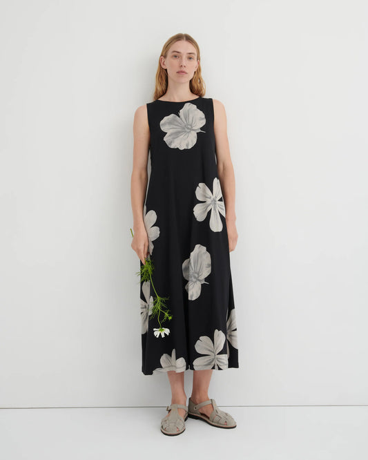 Tank Swing Dress Monochrome Floral
