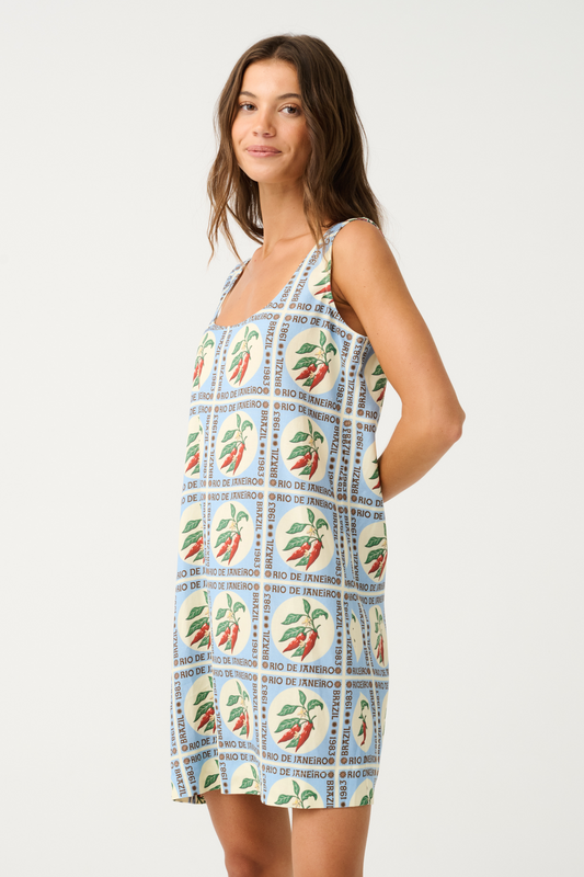 Isla Mini Dress - Chilli